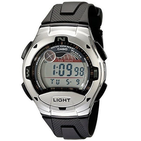 W-753-1AV Reloj Casio para Hombre, con Gráfica de Marea