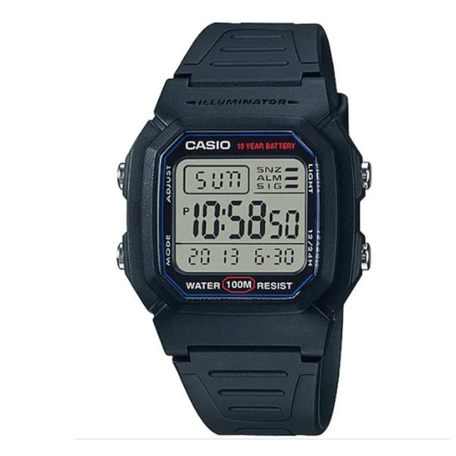 W-800H-1AV Reloj Casio para Hombre, 10 Años de Batería