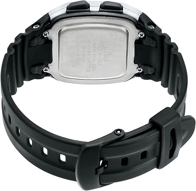 W-96H-1AV Reloj Casio para Hombre, Illuminator 10 Años de Batería