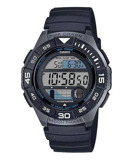 WS-1100H-1AV Reloj Casio para Hombre, Gráfica de marea