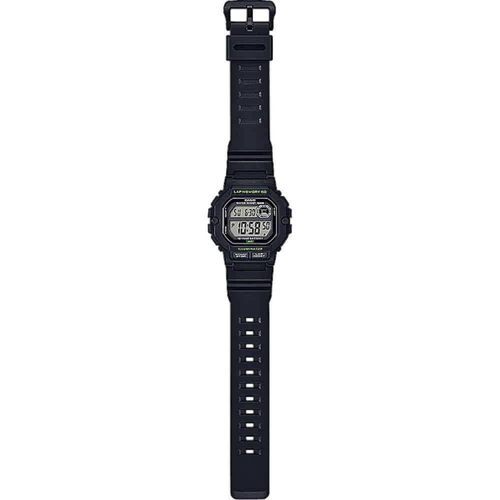 WS-1400H-1AV Reloj Casio para Hombre, 10 Años de Batería, Lap Memory 60