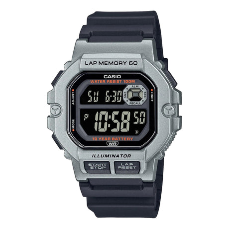 WS-1400H-1BV Reloj Casio para Hombre, 10 Años de Batería, Lap Memory 60