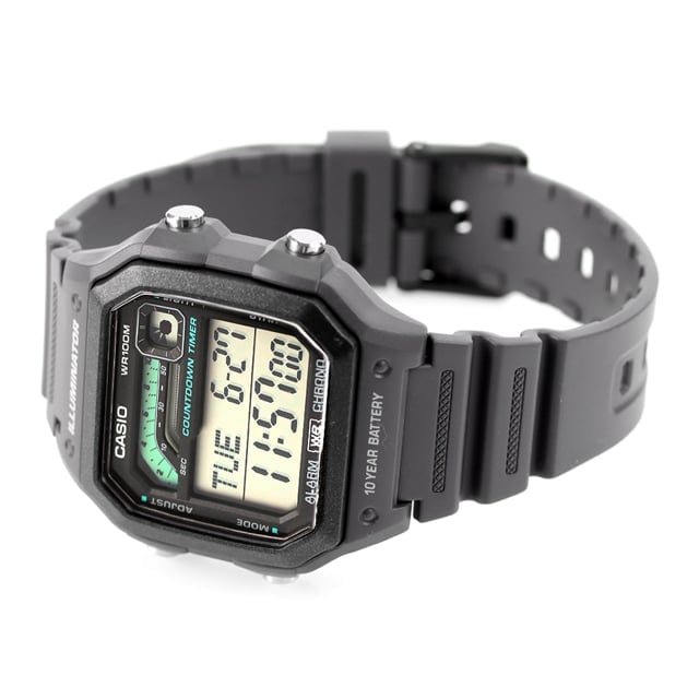 WS-1600H-8AV Casio Reloj para Hombre, Illuminator 10 Años de Batería