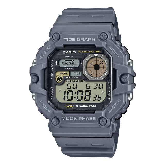 WS-1700H-8AV Casio Gráfica de marea, Illuminator, 10 años de batería, Fase Lunar Reloj para Hombre