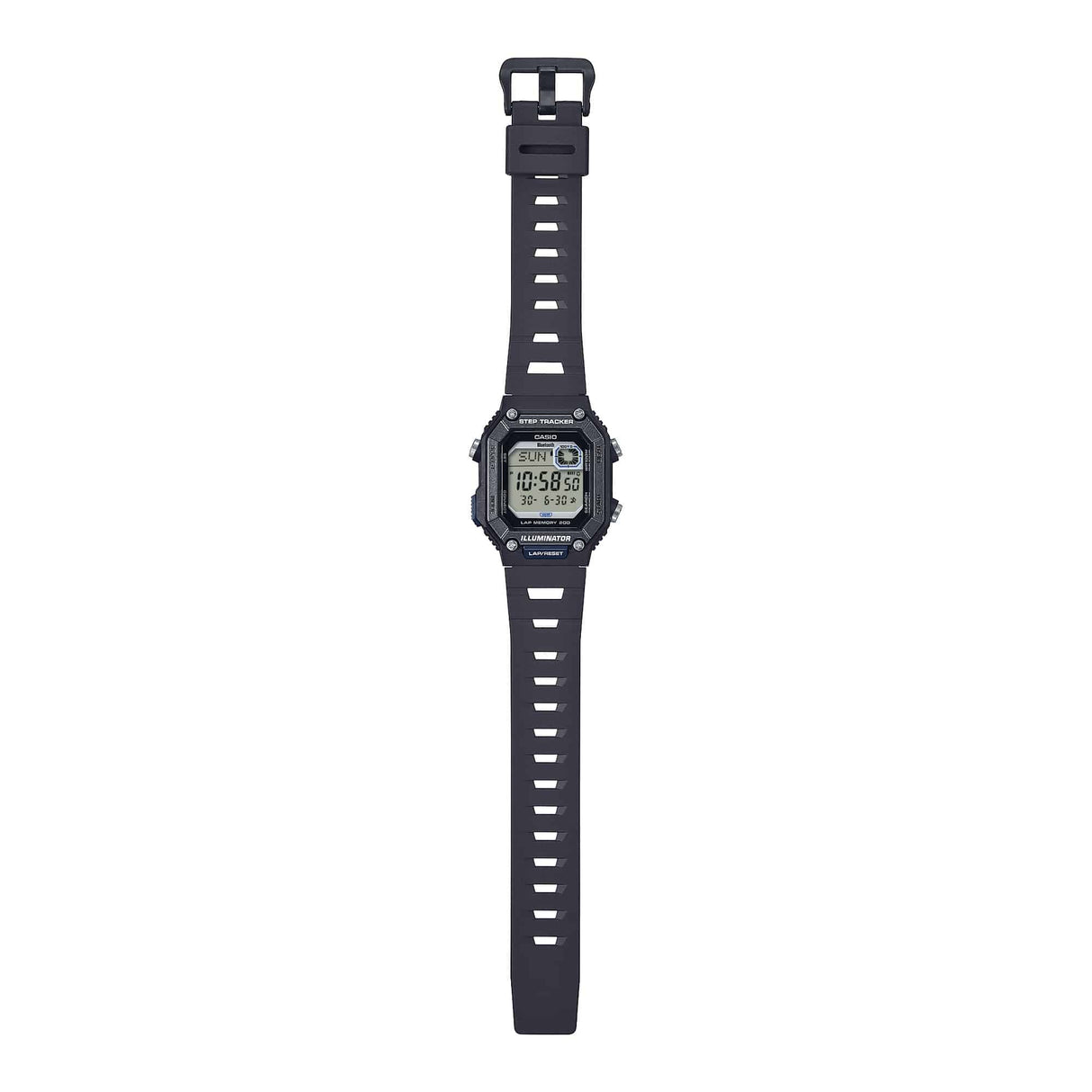 WS-B1000-1AV Reloj Casio Digital para Caballero con Correa de Caucho