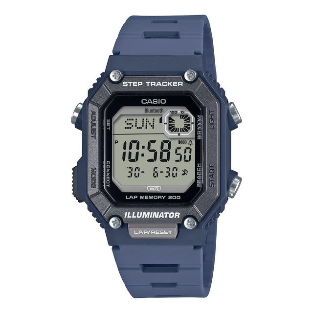 WS-B1000-2AV Reloj Casio Digital para Caballero con Correa de Caucho