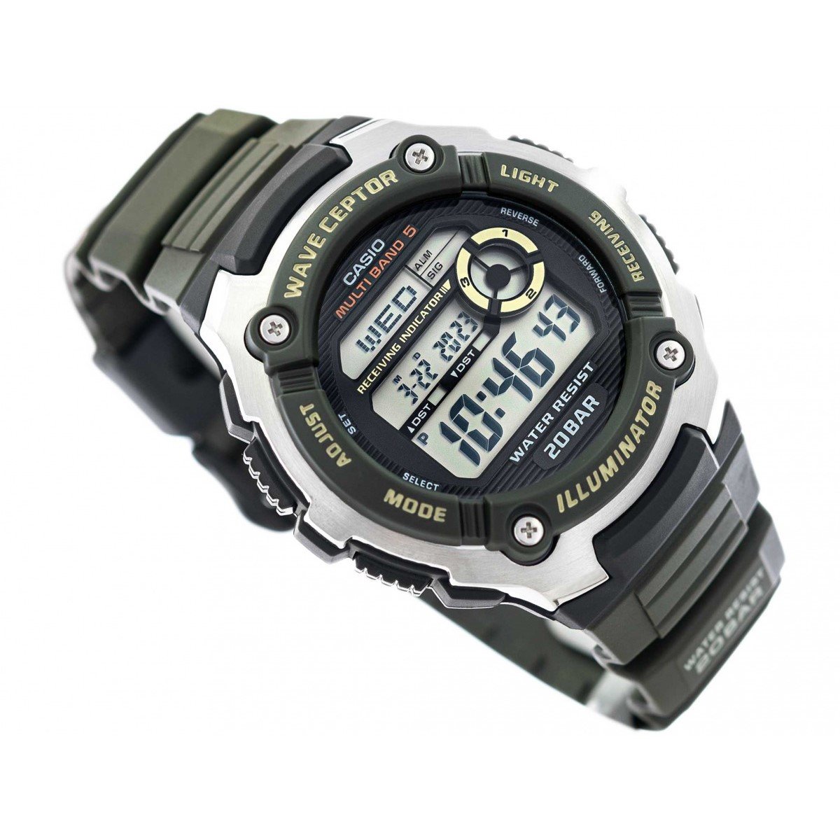 WV-200R-3ACF Casio Reloj para Hombre, Wave Ceptor Illuminator