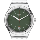 YIS407GB Reloj Swatch Sistem Kaki unisex correa mesh 42mm
