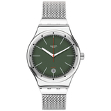 YIS407GB Reloj Swatch Sistem Kaki unisex correa mesh 42mm