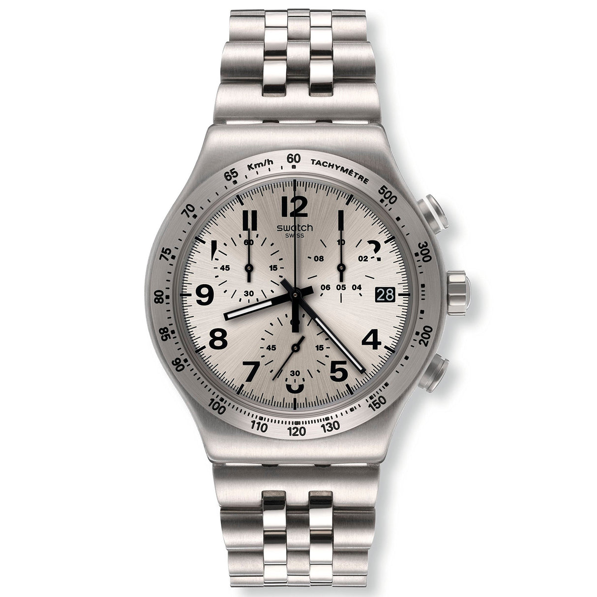 YVS425G Reloj Swatch Destination Upper East de caballero correa de metal