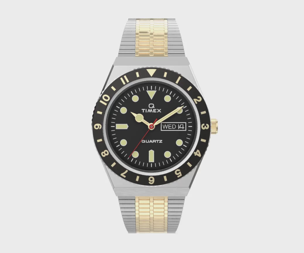 TW2V18500 Reloj Q Timex Reissue de hombre pulsera de metal 38 mm
