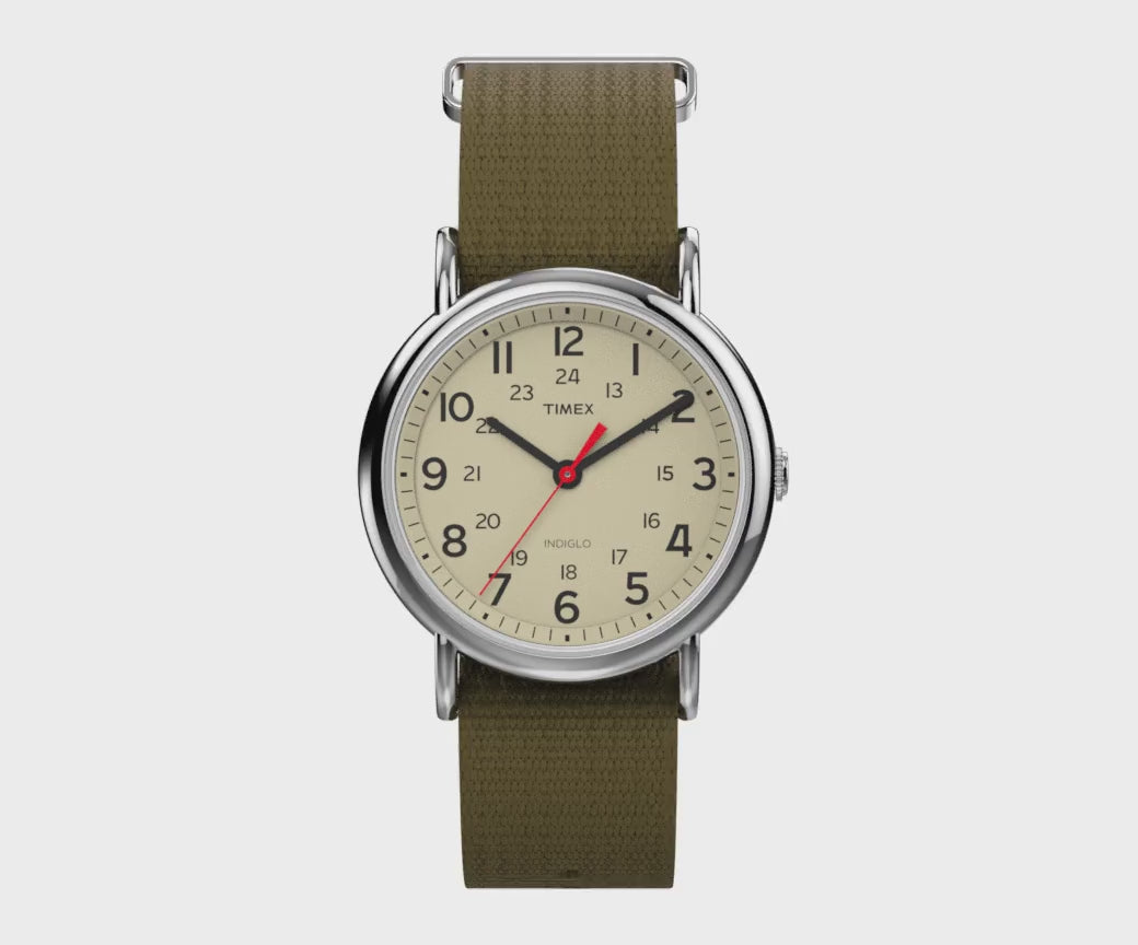 T2N651 Reloj Timex  Weekender para Hombre pulsera de tela 38 mm