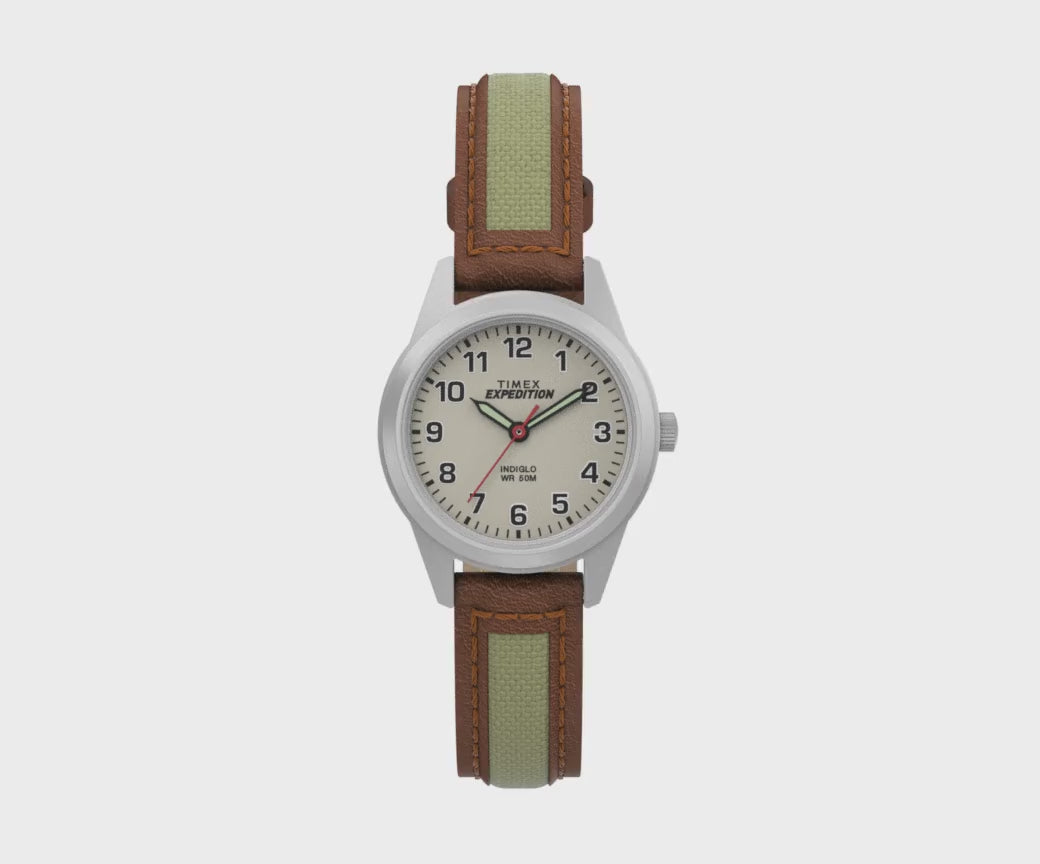 TW4B11900 Reloj Timex Expedition Field Mini de mujer banda de piel 26mm