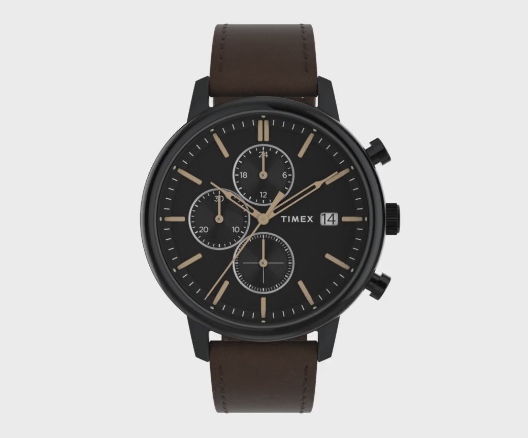 TW2W13200 Reloj Timex Chicago de hombre pulsera de piel 45 mm