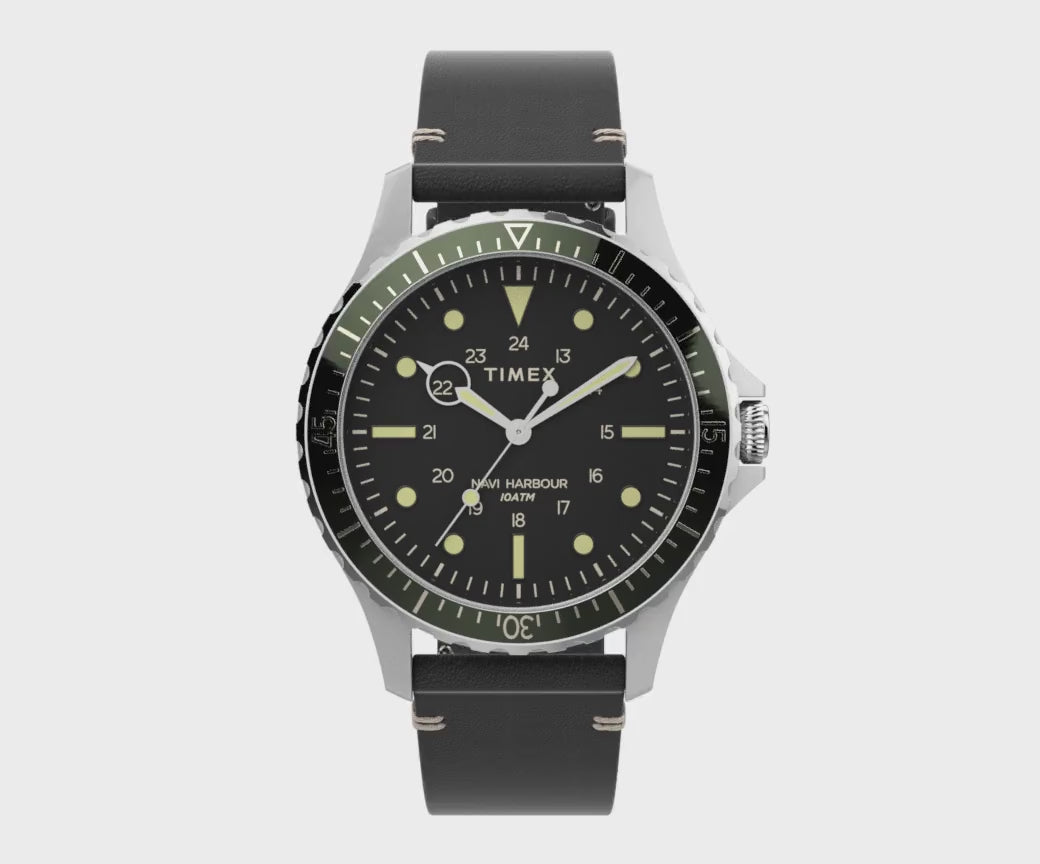TW2V45300 Reloj Timex Navi de hombre banda de piel 41 mm