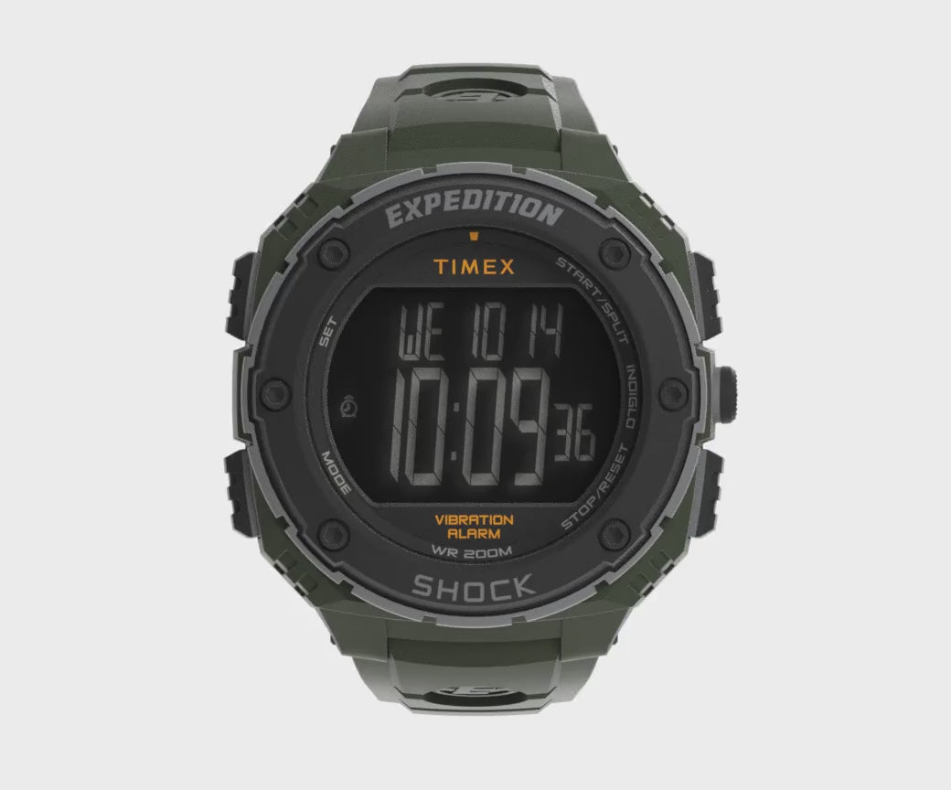 TW4B24100 Reloj Timex Expedition Shock XL Digital para Caballero con Correa de Resina