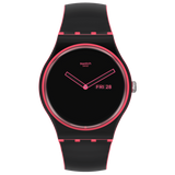 SO29P700 Reloj Swatch Minimal Line Pink unisex banda de caucho