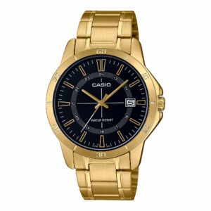 Compra Reloj Caballero Casio dorado con numeros MTP-V004G-7B