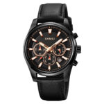 1958 Skmei Reloj para Hombre Negro con dorado