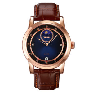 9300RGBU Reloj Skmei Oro rosa con azul