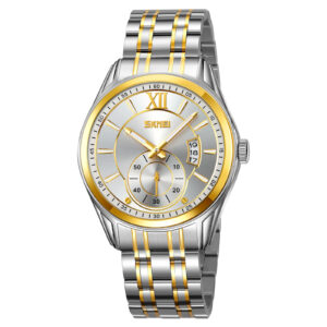 9319TGDSI reloj Skmei Dorado con plateado