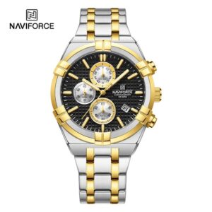 NF8042-S-B-G Reloj Naviforce Dorado con negro